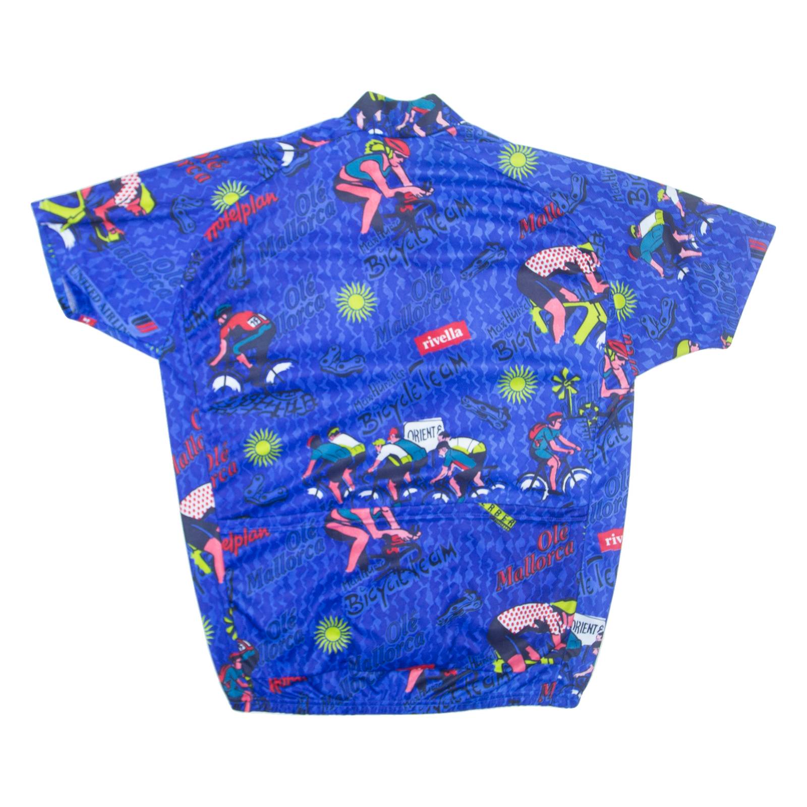 OLE Cycling Mens T-Shirt Blue 1/4 Zip XL