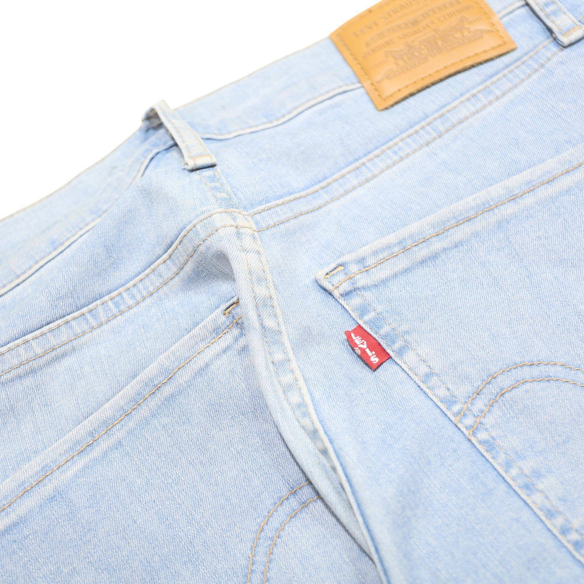 LEVI'S Big E Womens Jeans Blue Slim Skinny Denim Light W28 L28 Classic Zip Fit