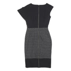 ROKSANDA ILINCIC Womens Black & White Check Sheath Polyester Blend Dress S