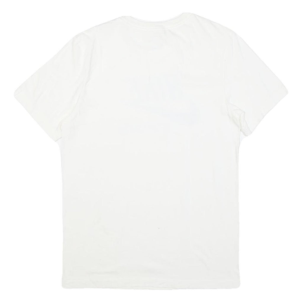 NIKE Mens White Classic Graphic T-Shirt S Short Sleeve Crew Neck Sportswear