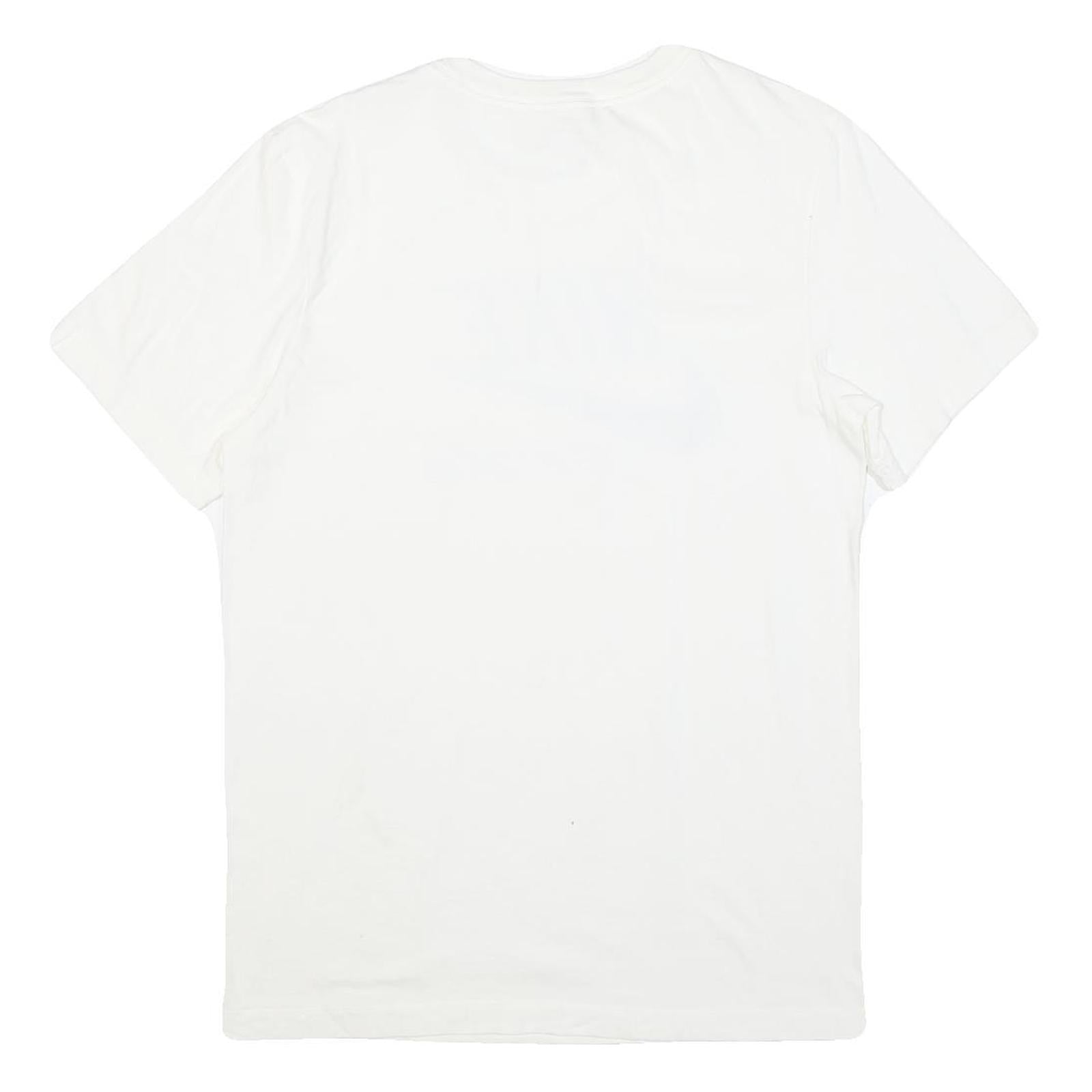 NIKE Mens White Classic Graphic T-Shirt S Short Sleeve Crew Neck Sportswear