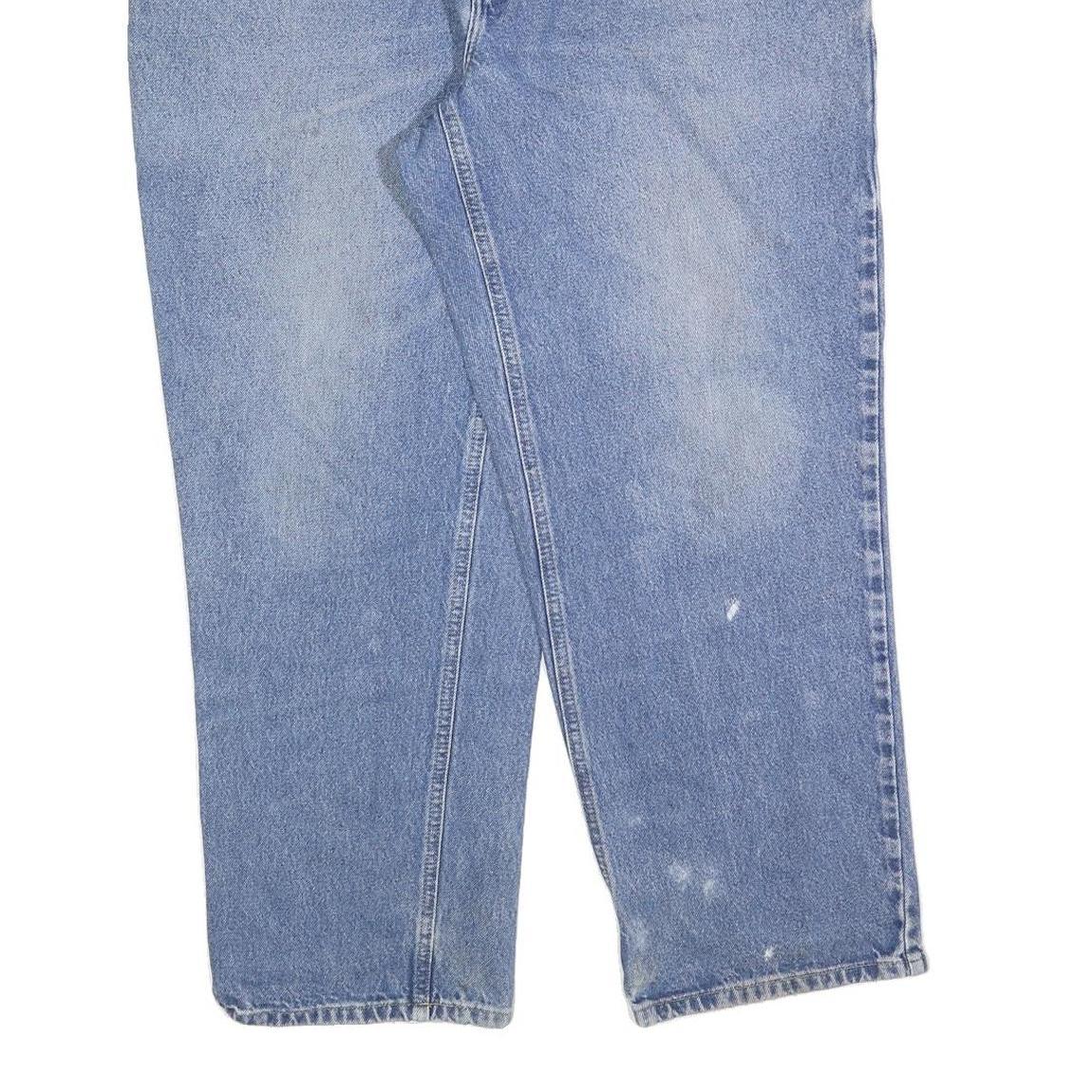 CARHARTT Mens Jeans Blue Relaxed Straight Denim Medium W38 L30 Relaxed Fit Zip