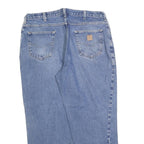 CARHARTT Mens Jeans Blue Relaxed Straight Denim Medium W38 L30 Relaxed Fit Zip