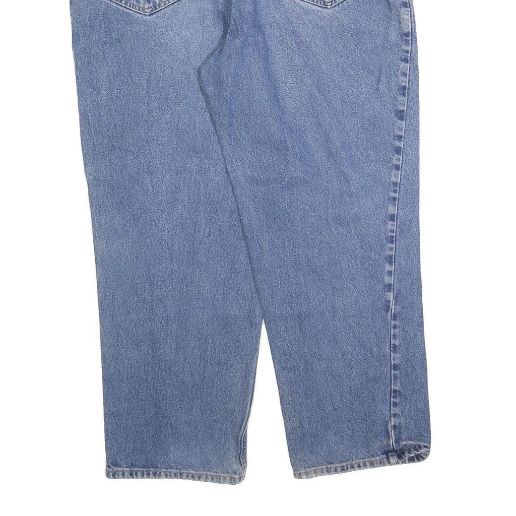 CARHARTT Mens Jeans Blue Relaxed Straight Denim Medium W38 L30 Relaxed Fit Zip