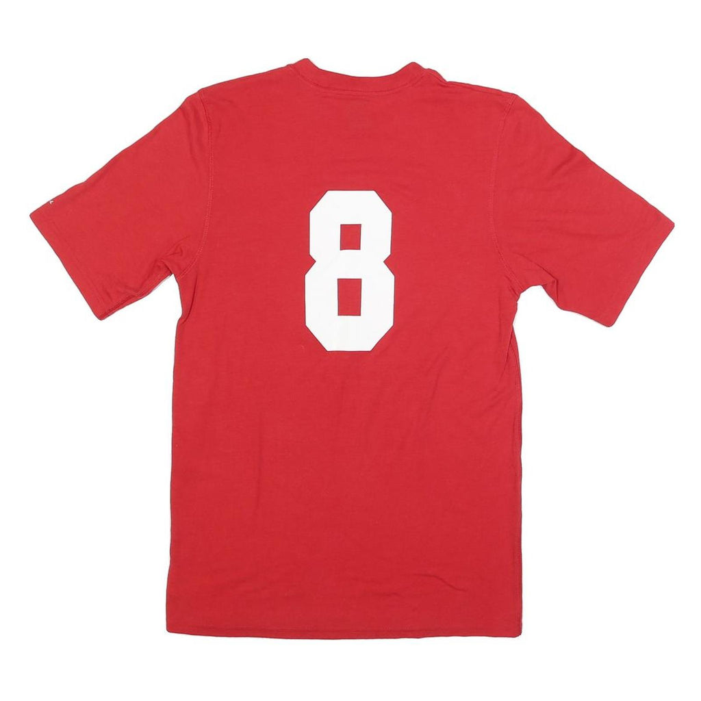 RUSSELL ATHLETIC Mens Red Fundamentals Graphic T-Shirt S Short Sleeve Crew Neck
