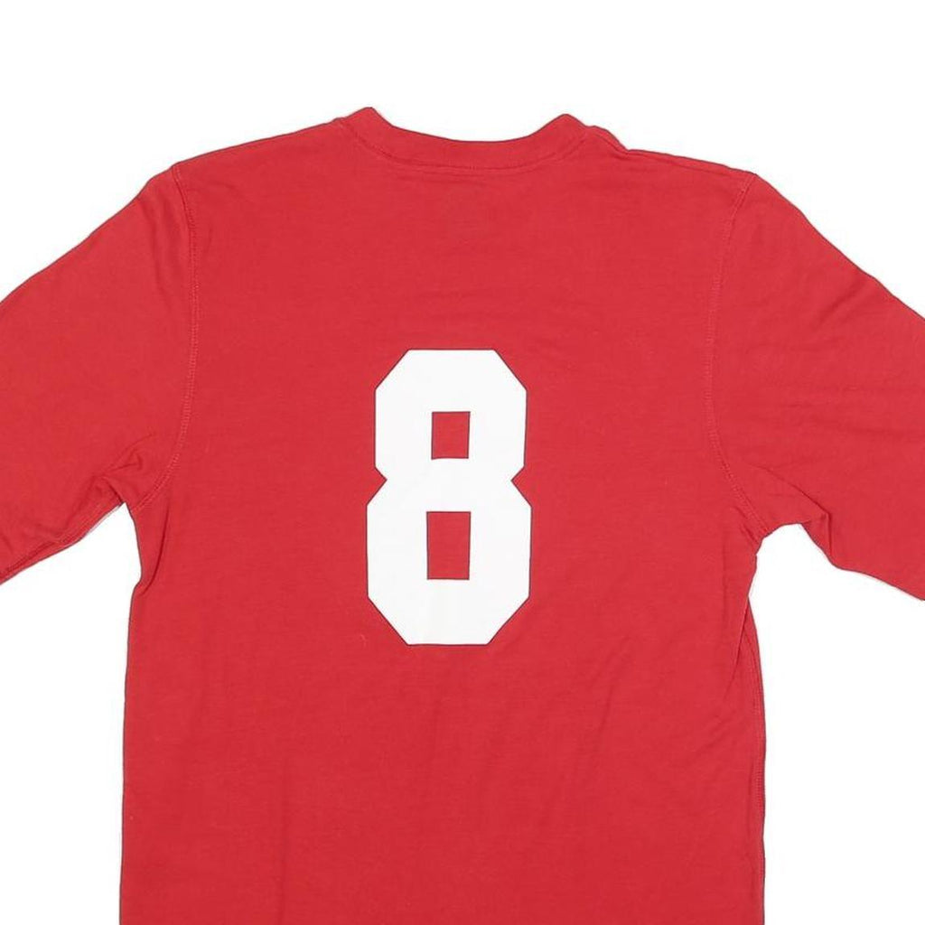 RUSSELL ATHLETIC Mens Red Fundamentals Graphic T-Shirt S Short Sleeve Crew Neck