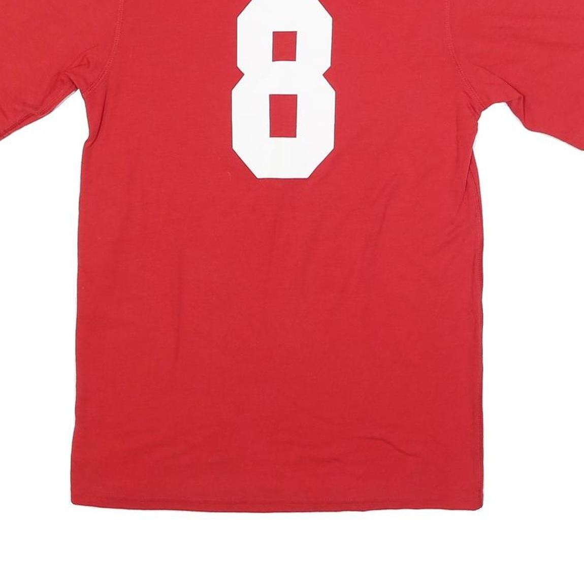 RUSSELL ATHLETIC Mens Red Fundamentals Graphic T-Shirt S Short Sleeve Crew Neck