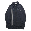 ADIDAS Womens Black Polyester Blend Zip Jacket UK 14 Sportswear Track