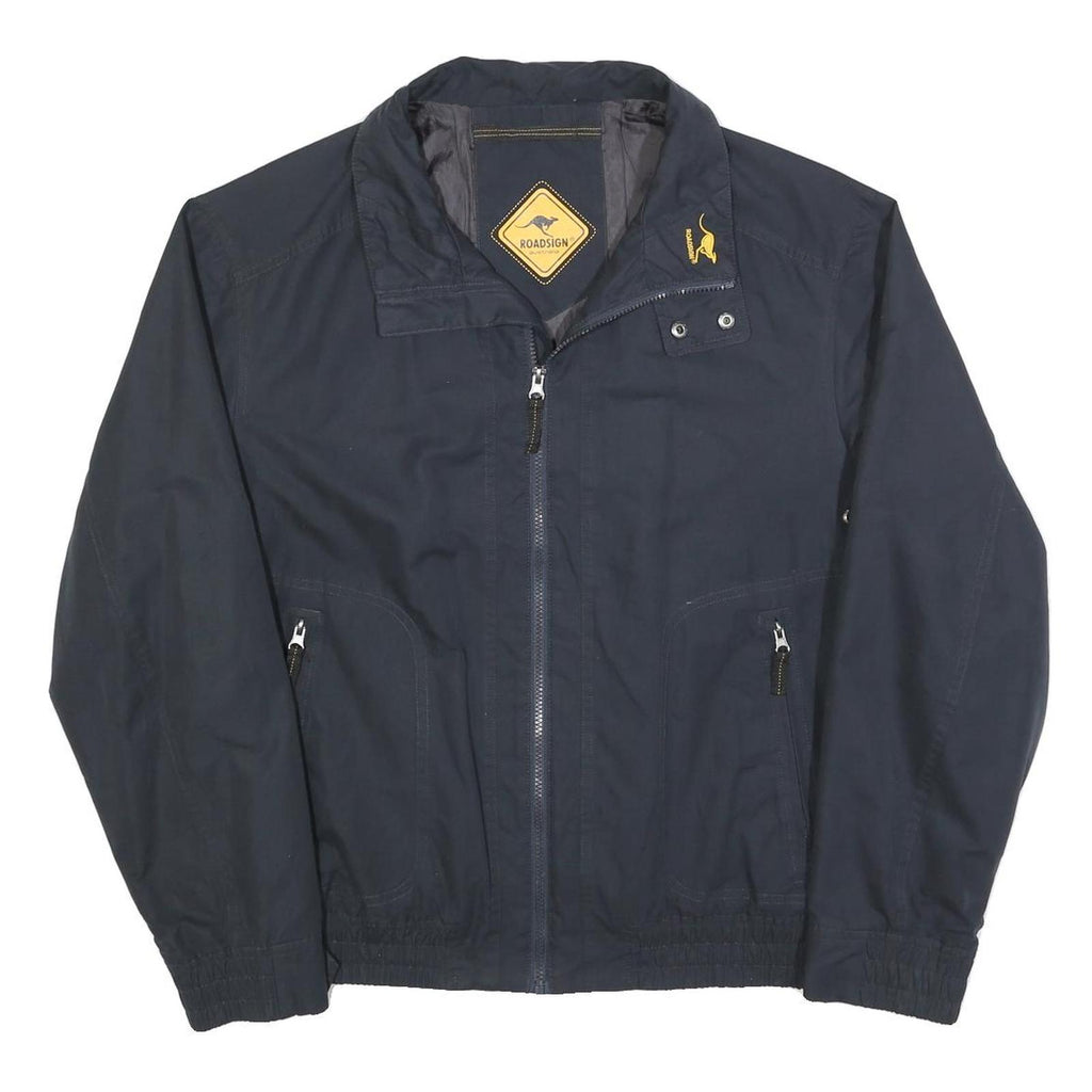 ROADSIGN Mens Black Jacket L Polyester Blend Zip Plain Casual Lightweight