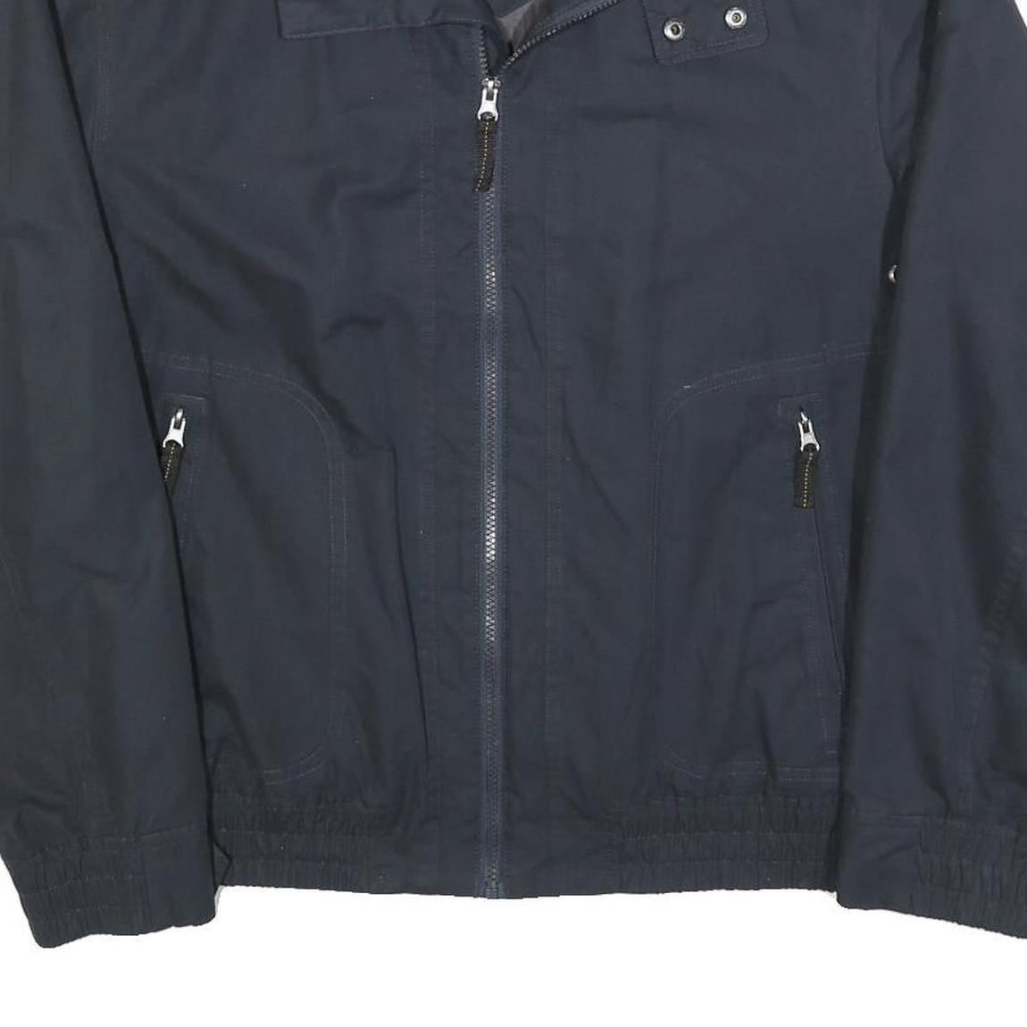 ROADSIGN Mens Black Jacket L Polyester Blend Zip Plain Casual Lightweight