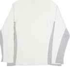 GEOX Womens White & Grey Hoodie L Cotton Blend Lightweight Casual Wear