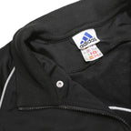 ADIDAS Mens Black & Orange Track Jacket M Polyester Woven Colourblock Sportswear