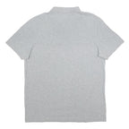 PUMA Mens Grey Polo Shirt L Cotton Blend Short Sleeve Plain Basic Casual
