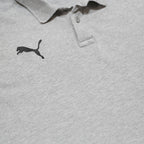 PUMA Mens Grey Polo Shirt L Cotton Blend Short Sleeve Plain Basic Casual