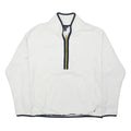 NAUTICA Womens White Polyester Zip Up Jacket S Fleece Casual Lightweight