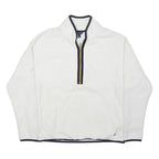 NAUTICA Womens White Polyester Zip Up Jacket S Fleece Casual Lightweight