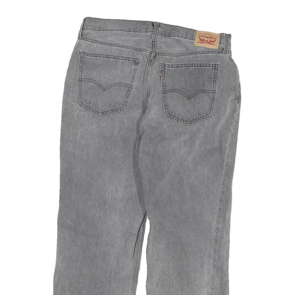 LEVI'S Womens Grey Regular Straight Denim Stone Wash Jeans W32 L29 Casual Wear