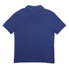 TOMMY HILFIGER Mens Blue Short Sleeve Plain XL Cotton Polo Shirt Classic