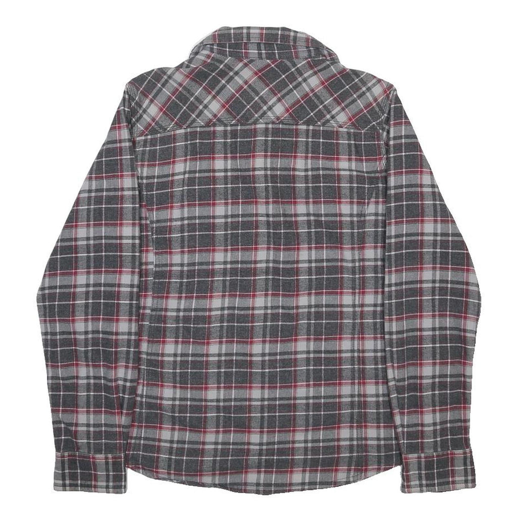 CARHARTT Womens Grey & Red Check Shirt M Button Front Casual Workwear