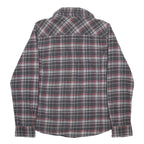 CARHARTT Womens Grey & Red Check Shirt M Button Front Casual Workwear