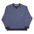 NAUTICA Mens Blue & Navy Crew Neck 2XL Pocket Logo Sweatshirt Cotton Blend