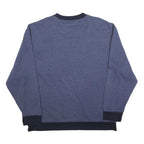 NAUTICA Mens Blue & Navy Crew Neck 2XL Pocket Logo Sweatshirt Cotton Blend