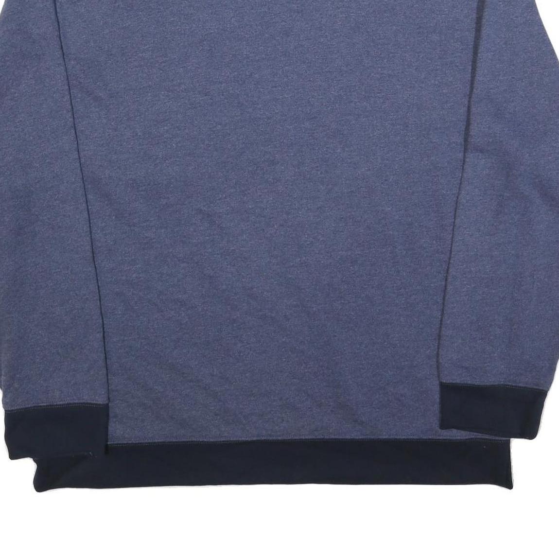 NAUTICA Mens Blue & Navy Crew Neck 2XL Pocket Logo Sweatshirt Cotton Blend