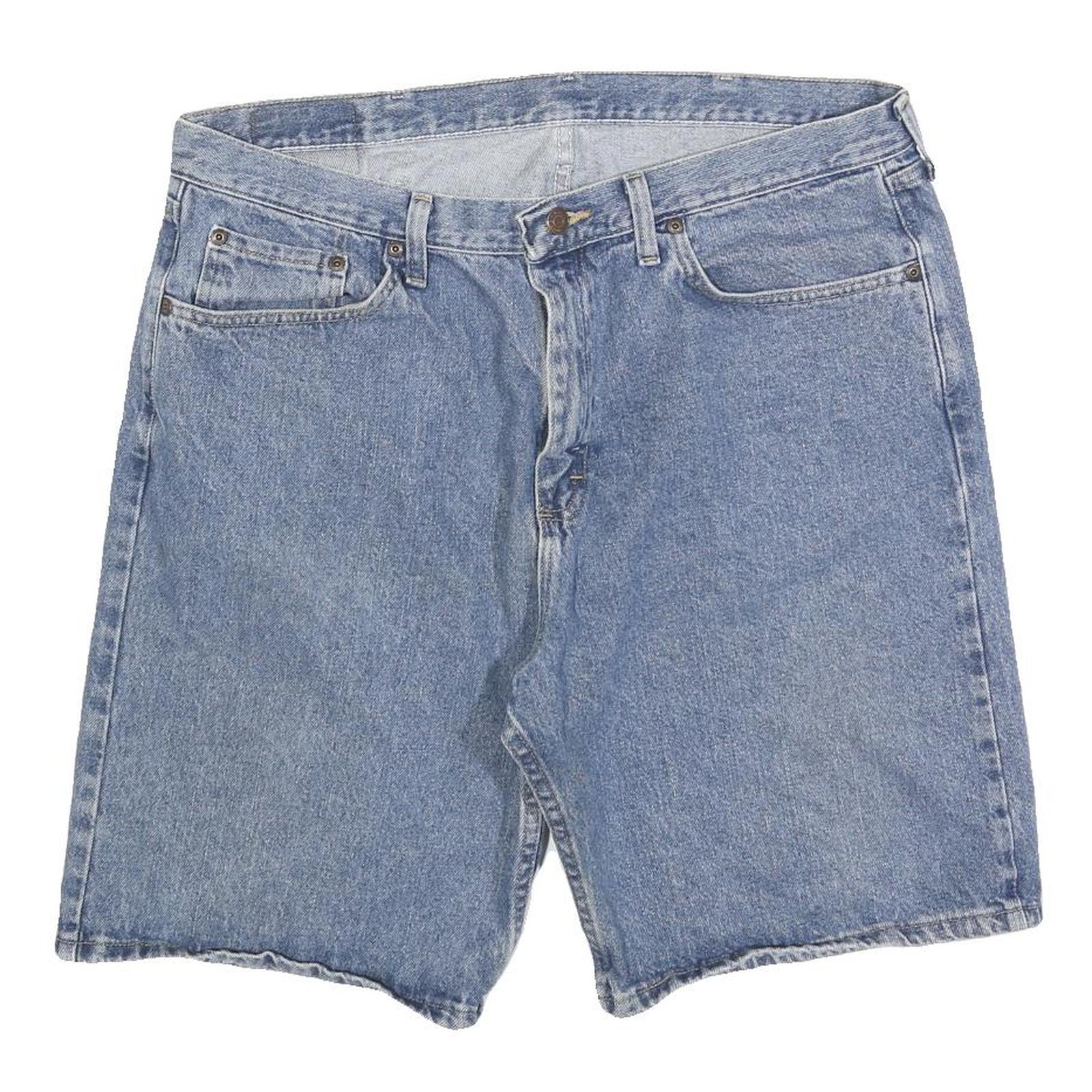 WRANGLER Mens Shorts Blue Denim Casual XL W38 Cotton Blend Summer Wear