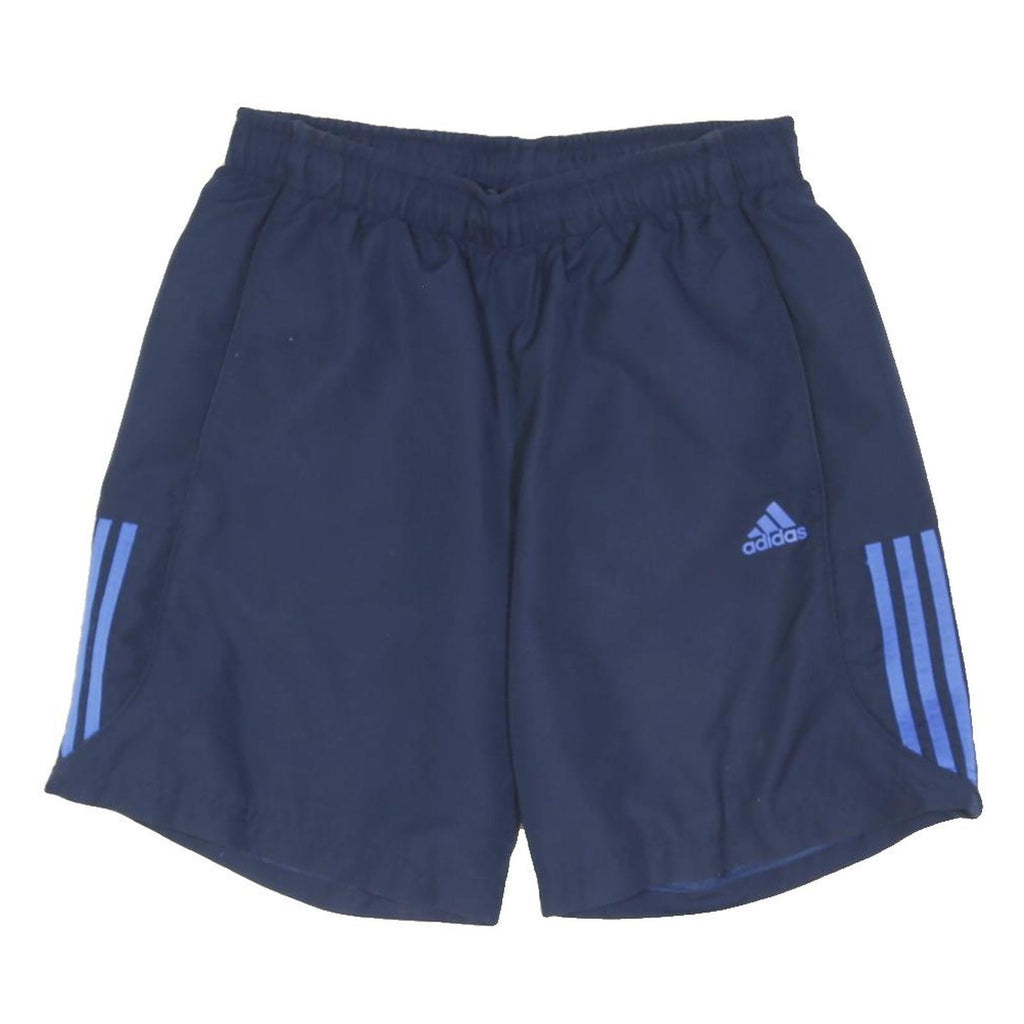 ADIDAS Mens Navy Blue Sports Casual Shorts M W28 Polyester Blend Comfortable Fit