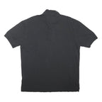 TOMMY HILFIGER Mens Black Short Sleeve Plain 2XL Cotton Polo Shirt