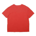 TOMMY HILFIGER Mens Red Cotton Blend T-Shirt XL Short Sleeve Crew Neck Pocket