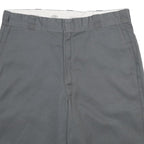 DICKIES Mens Grey Casual Shorts L W36 Workwear Durable Polyester Blend