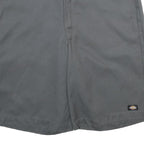 DICKIES Mens Grey Casual Shorts L W36 Workwear Durable Polyester Blend