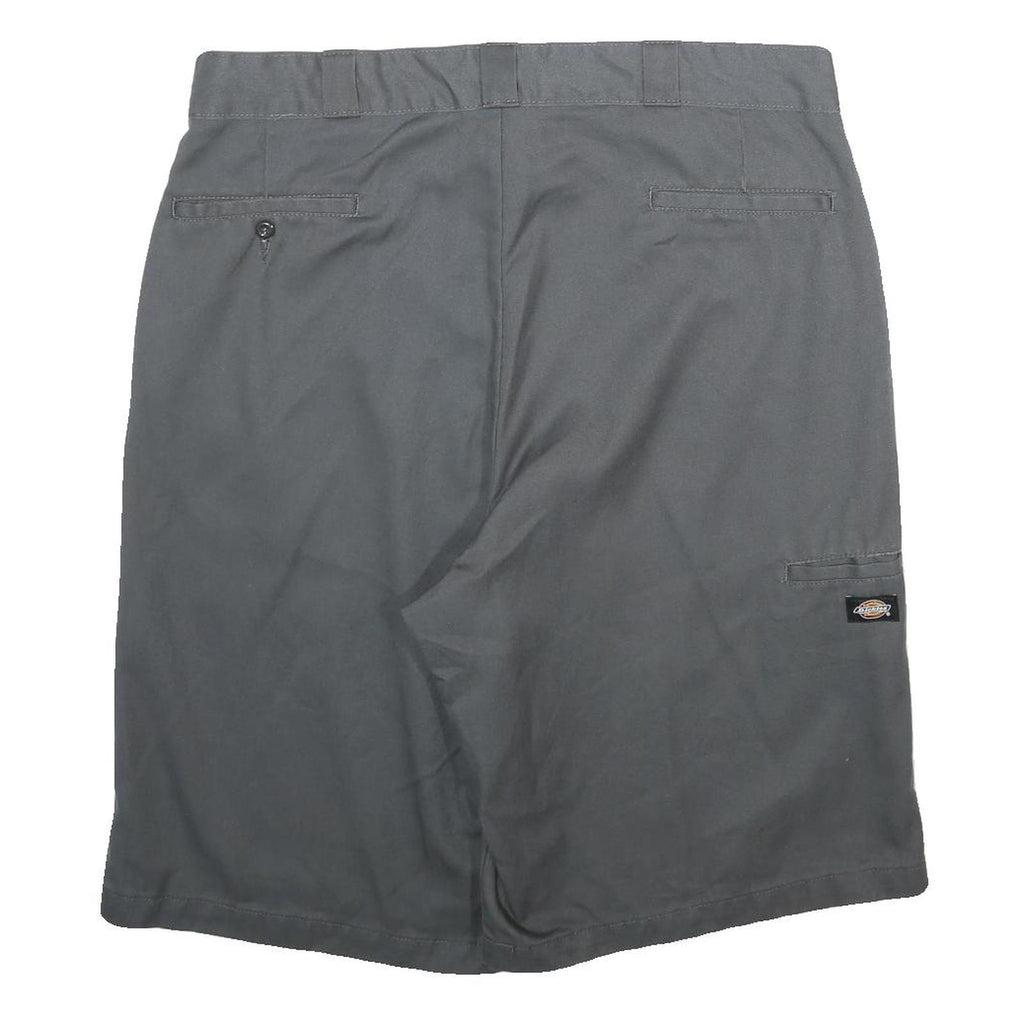 DICKIES Mens Grey Casual Shorts L W36 Workwear Durable Polyester Blend
