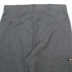 DICKIES Mens Grey Casual Shorts L W36 Workwear Durable Polyester Blend