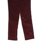 LEVI'S Womens Cotton Blend Red Slim Straight Trousers W26 L26 Button Closure