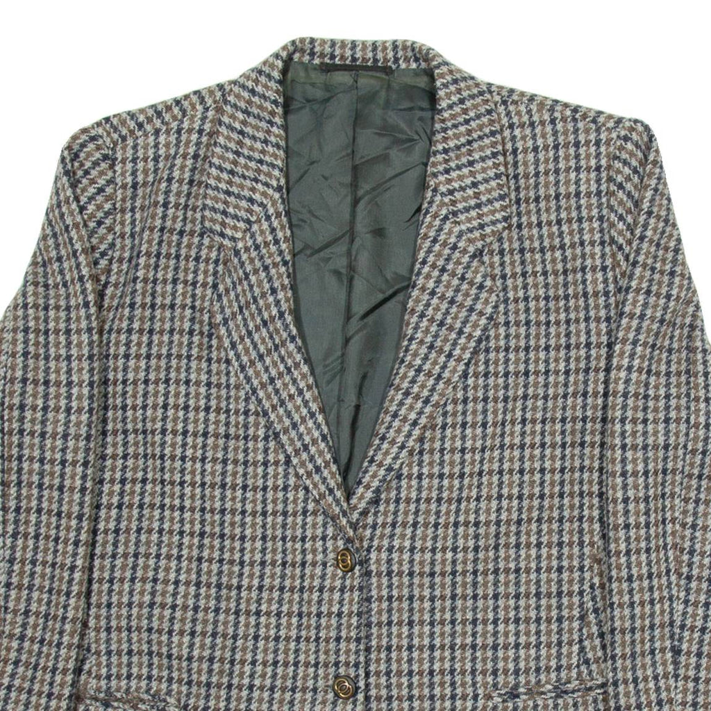 Mens Blazer Jacket Grey Check M