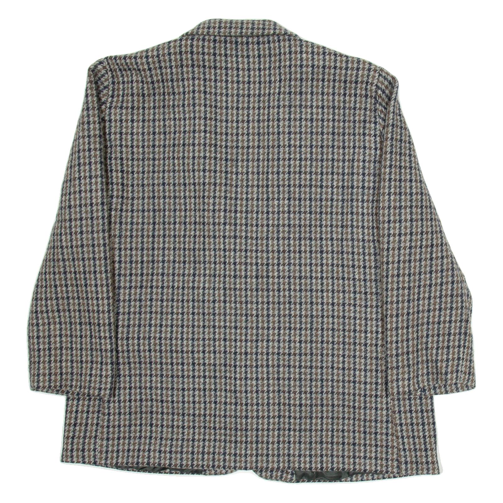 Mens Blazer Jacket Grey Check M