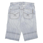 SMOG Mens Shorts Blue Casual L W34 Cotton Blend Classic Fit Denim Style