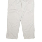 CALVIN KLEIN Mens Cotton White Regular Straight Trousers W34 L32 Classic Comfort