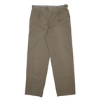 JOHN LEWIS Mens Regular Fit Beige Cotton Trousers W31 L29 Classic Zip Casual