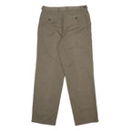 JOHN LEWIS Mens Regular Fit Beige Cotton Trousers W31 L29 Classic Zip Casual