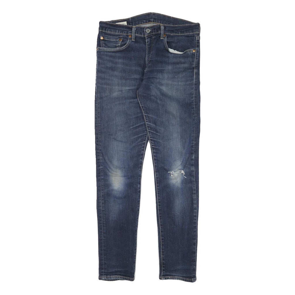 LEVI'S 512 Mens Jeans Blue Slim Skinny Denim Medium W32 L30 Stretch Zip