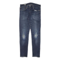 LEVI'S 512 Mens Jeans Blue Slim Skinny Denim Medium W32 L30 Stretch Zip