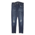 LEVI'S 512 Mens Jeans Blue Slim Skinny Denim Medium W32 L30 Stretch Zip