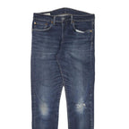 LEVI'S 512 Mens Jeans Blue Slim Skinny Denim Medium W32 L30 Stretch Zip