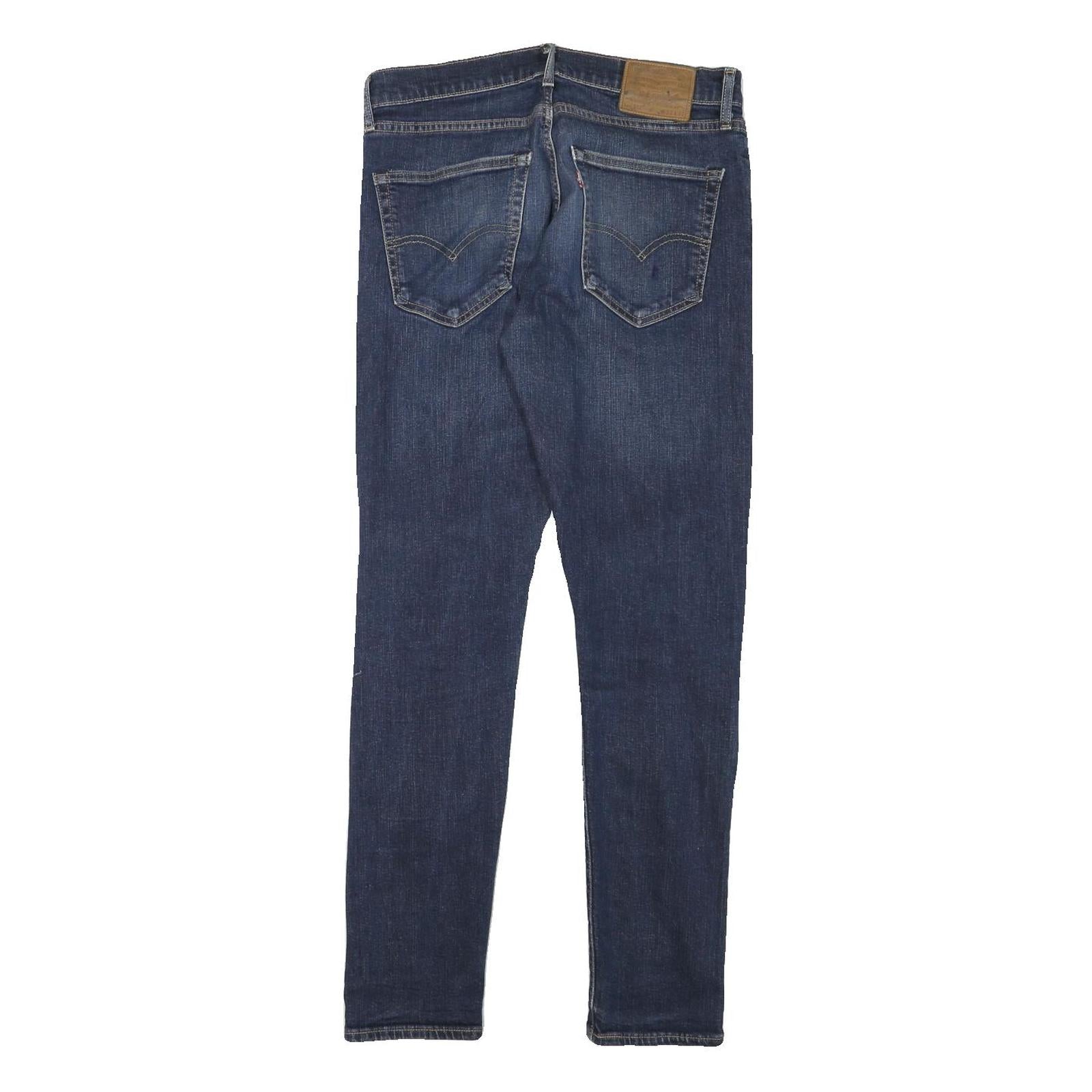 LEVI'S 512 Mens Jeans Blue Slim Skinny Denim Medium W32 L30 Stretch Zip