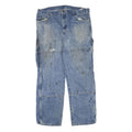 DICKIES Mens Regular Fit Blue Denim Jeans W36 L30 Workwear Zip Closure
