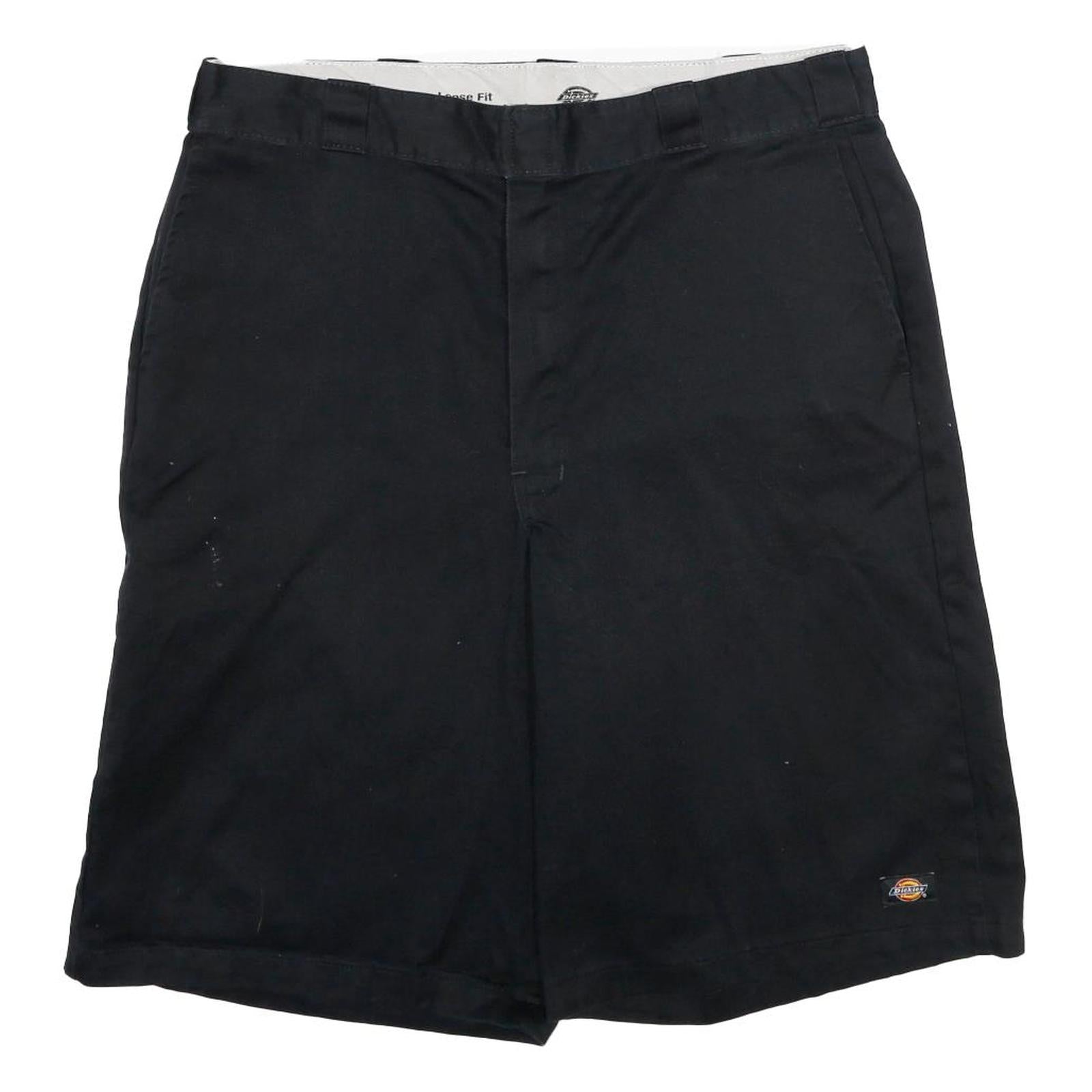 DICKIES Mens Black Casual Shorts XL W38 Workwear Polyester Blend Comfortable