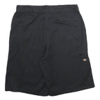 DICKIES Mens Black Casual Shorts XL W38 Workwear Polyester Blend Comfortable